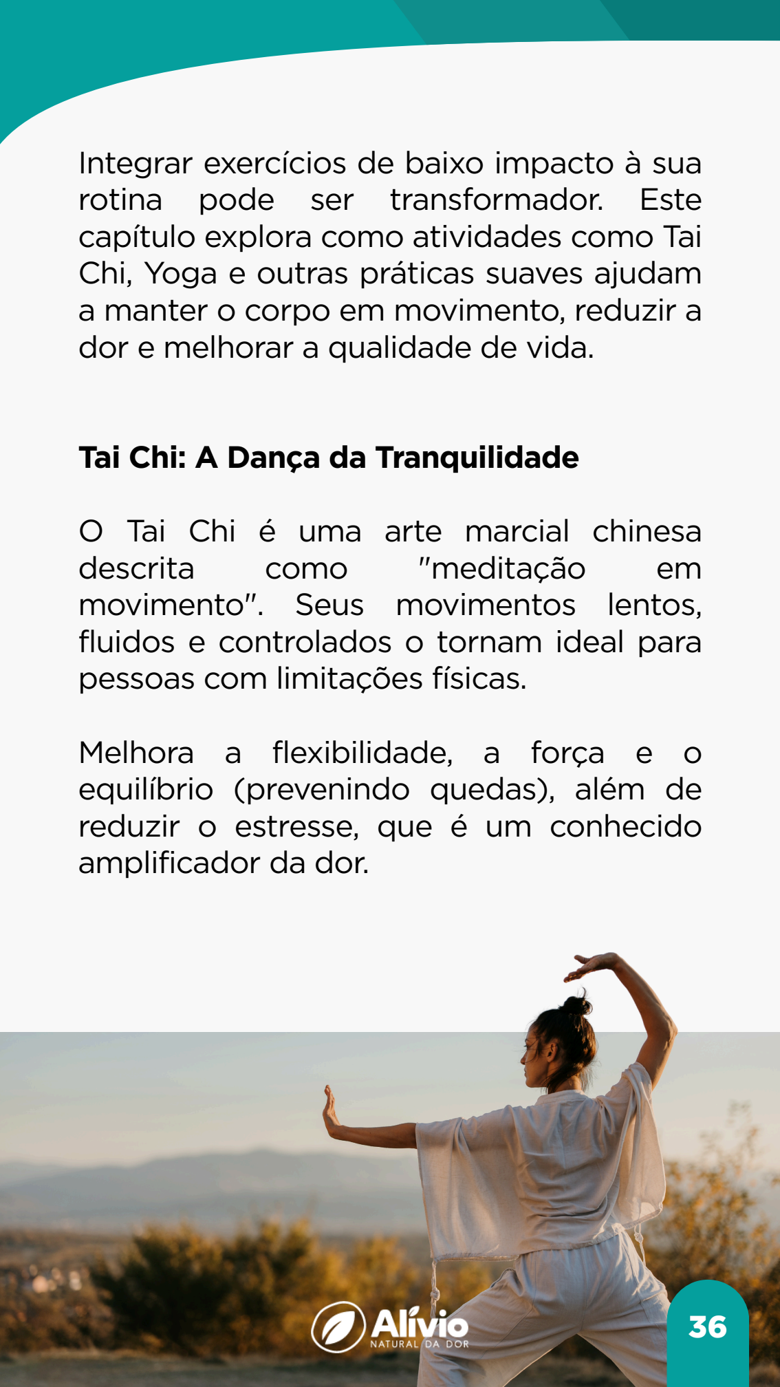 Página real do e-book sobre Tai Chi
